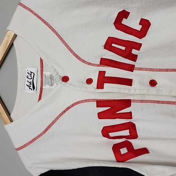 Pontiac Button Down Jersey Shirt size Large - Picture 2 of 10